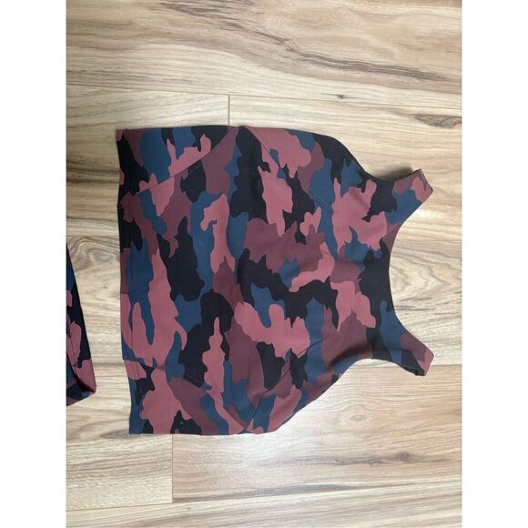 Lululemon Align Tank Top Crop Leggings Set Camo Red Grey Workout Gym - Picture 7 of 15